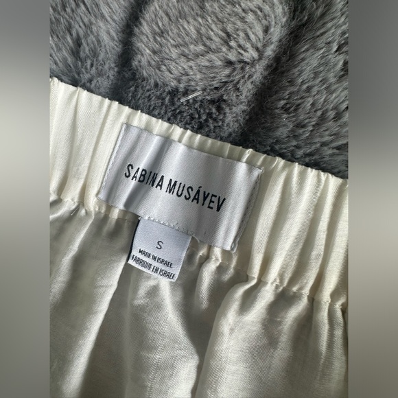 NWOT Sabina Musayev Priscilla Off White Ruffle Skirt - Picture 10 of 11